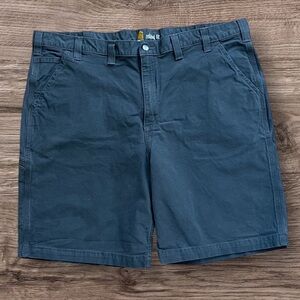 Carhartt Gray Carpenter Work Shorts Men’s Sz 44 Flat Front Cotton/Elastane